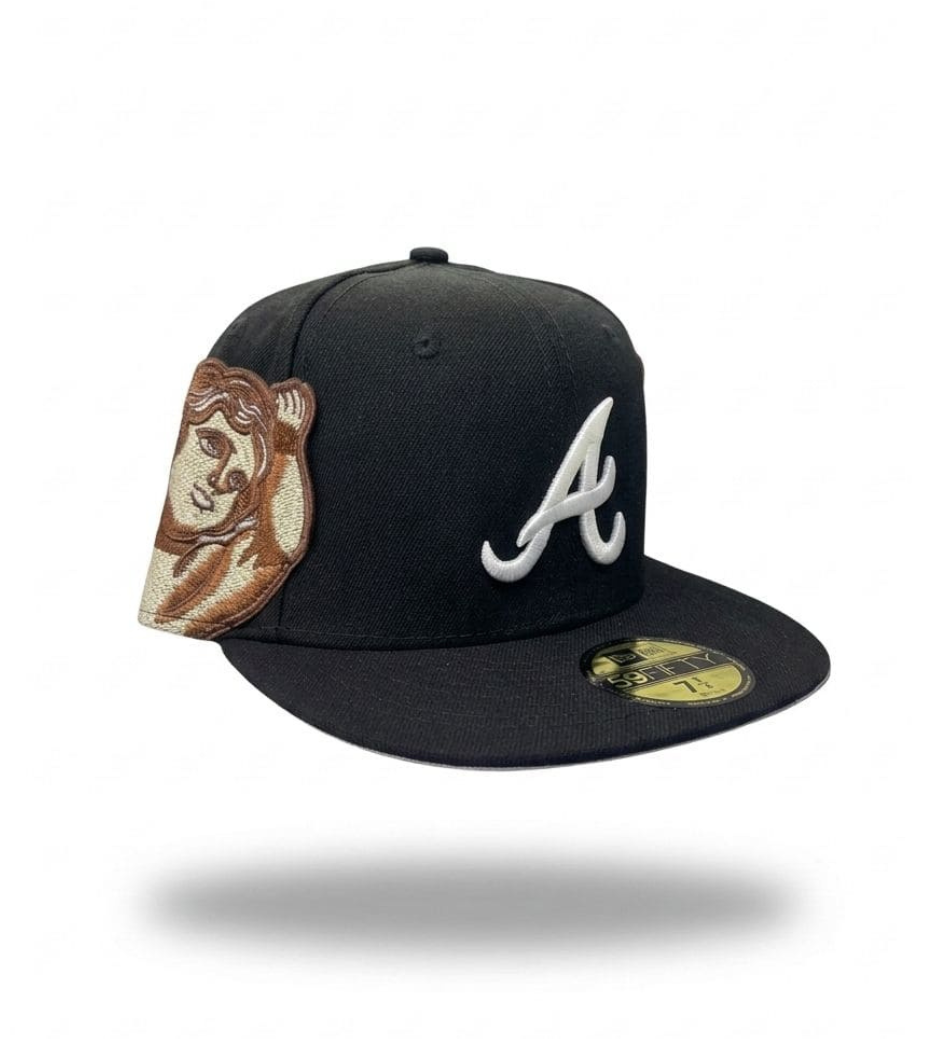 BEISBOLERA ATLANTA BRAVE 59 NEGRO BLANCO